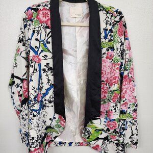 Mustard Seed Floral Kimono Blazer Sz S